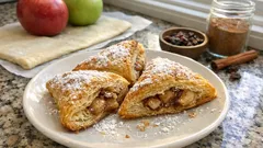 Křupavé sfogliatelle s jablky: rychlé taštičky z listového těsta