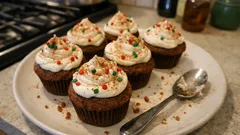 Perníkové cupcakes se sýrovým krémem: voňavé vánoční pečení, které vždy vyjde