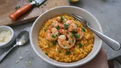 Krémové dýňové rizoto s krevetami: jednoduchý postup, který dělá rozdíl