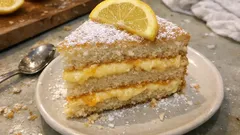 Nadýchaný citronový dort bez mléka a másla: lehké těsto a rychlý citrusový krém