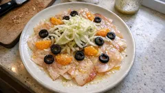 Carpaccio z uzeného mečouna s fenyklem a citrusy – hotové za pár minut