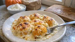 Fiocchi di neve alla zucca: dýňovo-ricottové knedlíčky zapečené v bešamelu