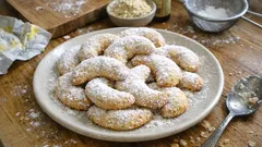 Mandlové kipferl – křehké máslové rohlíčky s vůní vanilky