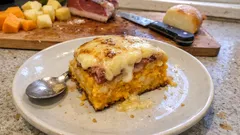 Italské sformato z dýně: šťavnatý nákyp se špekem a uzenou scamorzou