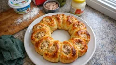 Slaná koruna z ricotty: girelle s tuňákovou omáčkou, které vypadají slavnostně